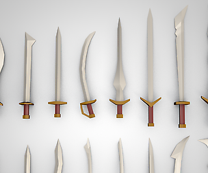 Low Poly Swords Pack