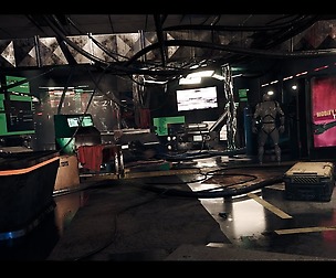CyberPunk Laboratory / Research Center Interior