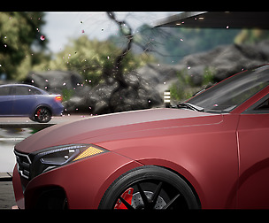 High-End Sedan Car 02 Driveable Animated Realistic