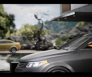 Sedan Car 03 Driveable Animated Realistic