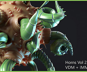 Zbrush - Horns Vol 2 - 25 VDM + IMM Brushes