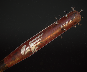 Nails Baseball Bat