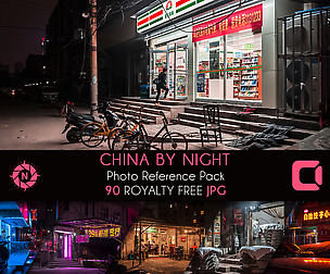 China by night - Photo Reference Pack