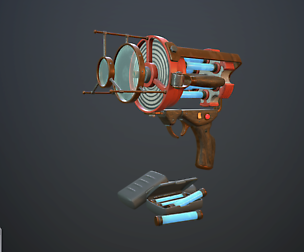 Retro laser pistol