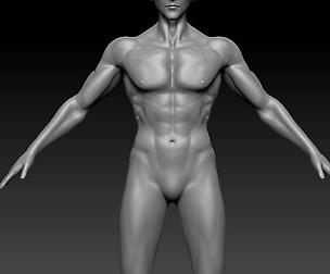 High Detail Male Mesh+ Base Mesh