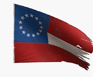 US Flag 1st National Confederate