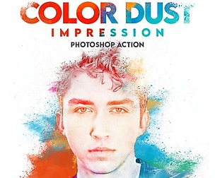 Color Dust Impression Photoshop Action