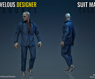 Suit - Casual - Marvelous Designer Resource