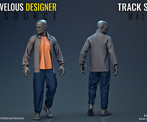 Tracksuit Casual - Marvelous Designer Resource
