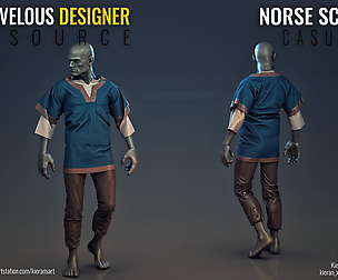 Norse Scout - Marvelous Designer Resource