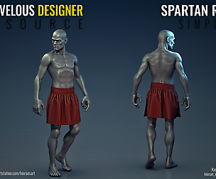 Spartan Robe - Marvelous Designer Resource