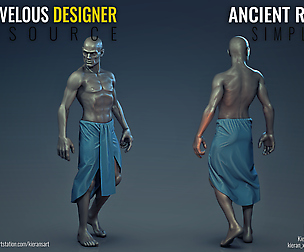 Ancient Robe - Marvelous Designer Resource