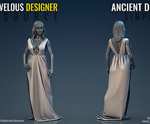 Ancient Dress - Marvelous Designer Resource