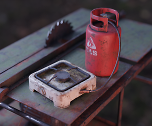 Small Old Gas Stove