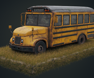 Old Rust School Bus