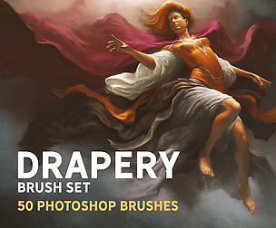 Drapery brush set