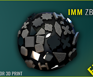 Tiles IMM - Zbrush - Stylized for 3D Print