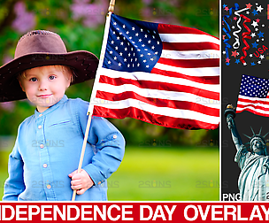 Independence Day photo overlays
