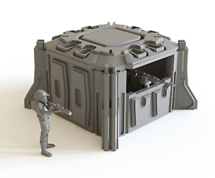 Sci fi Pillbox for tabletop scenery