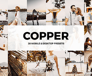 20 Copper Lightroom Presets and LUTs