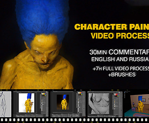Fan art painting process with commentary