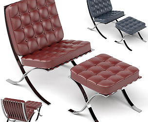 Barcelona Knoll Arm Chair Relax - in 2 Colors