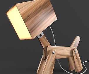 Dogi Adjustable Wooden Table Lamp