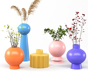 set vases-No1- DEI QI Simple Ceramic vase