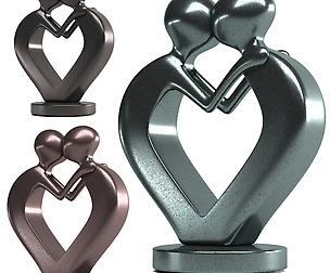 Iron love statue