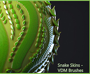 Zbrush - Snakeskin - 21+ VDM Brushes