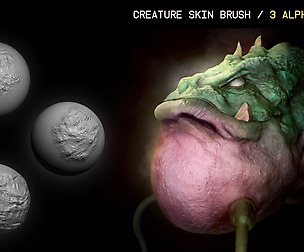 Creature Skin Brushes - zBrush