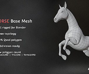 Horse Base Mesh