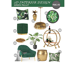 10 3D OBJECTS INTERIOR DESIGN INSPIRATION BOARD