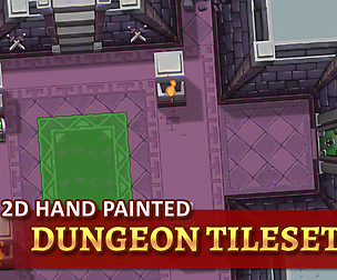 2D Hand Painted - Dungeon Tileset