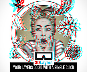 3D Layers Anaglyph
