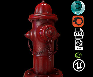 Street Fire hydrant Game Ready