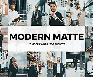 20 Modern Matte Lightroom Presets and LUTs