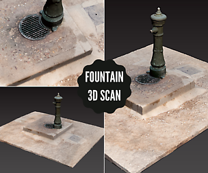 Photogrammetry: Fountain 3D Scan & Picture Sources