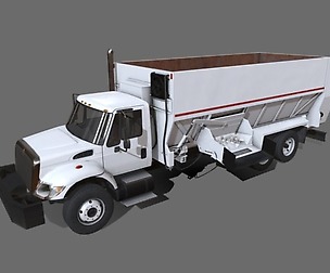 Box Mixer Truck International 7400