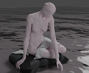 woman in water