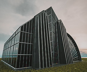 CLASSIC SCIFI STEAMPUNK BUILDING