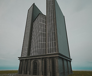 STEAMPUNK SCIFI CLASSIC BUILDING REALISTIC