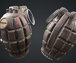 WW2 Grenade (PBR)