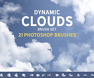 Dynamic Clouds Brush Set
