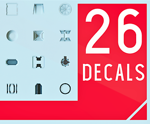 26x Decals