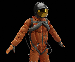 Rigged Astronaut