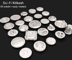 Sci-fi Hardsurface Kitbash