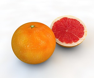 Grapefruit 3D Model