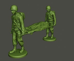 American soldiers ww2 carring stretcher A8