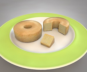 Sponge Cake 3D Model